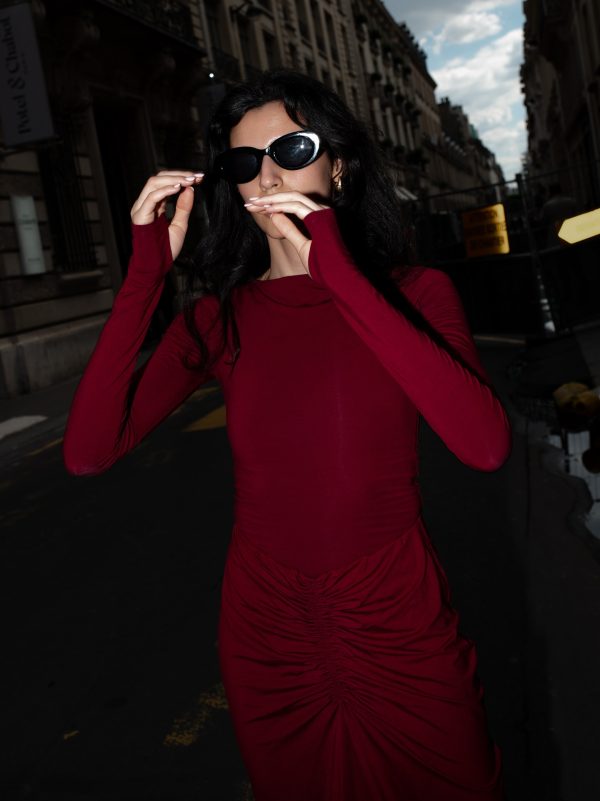 KOMPLET IRIS & SELLA BURGUND