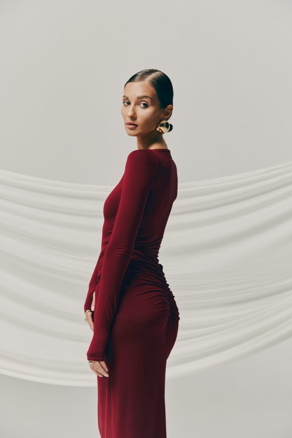 KOMPLET IRIS & SELLA BURGUND