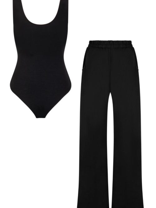 KOMPLET BODY ZALLA + SPODNIE LIO BLACK